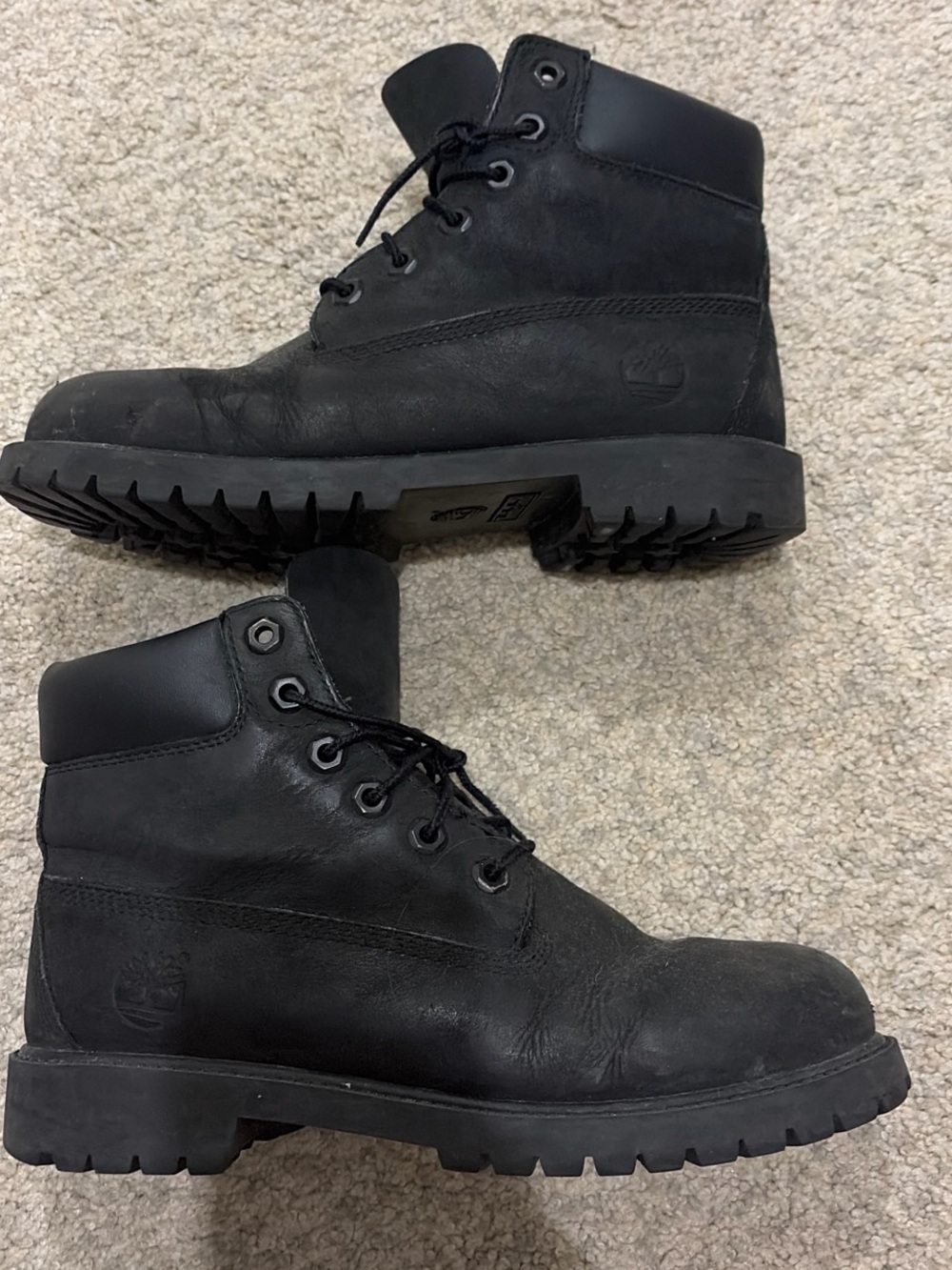 Black Timberland boots